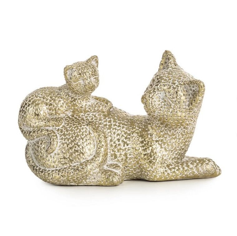 Eurofirany, figurka dekoracyjna, Elvin, 12-15-6 cm, szampański