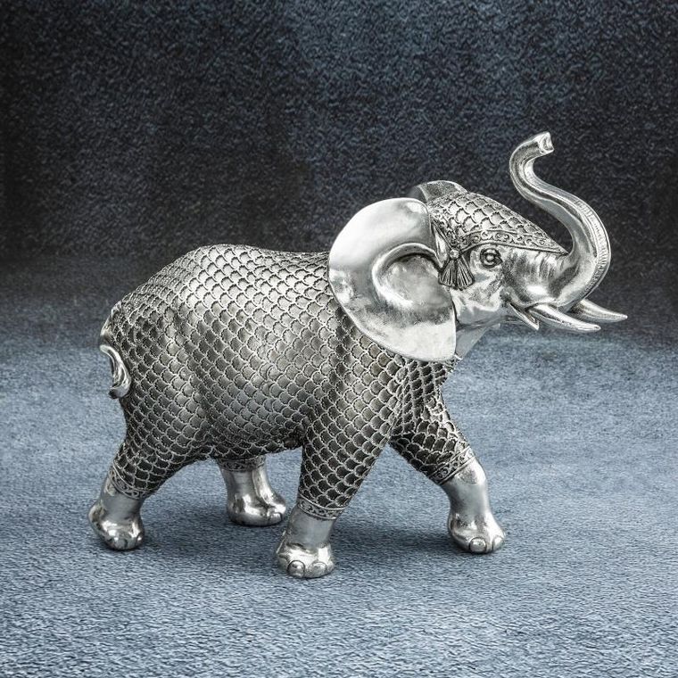 Eurofirany, figurka dekoracyjna, Evan, stalowy, 13-30-25 cm