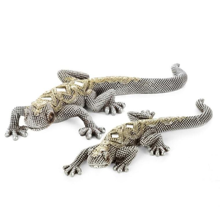 Eurofirany, figurka dekoracyjna, Gatos, 20-8-3 cm, srebrny