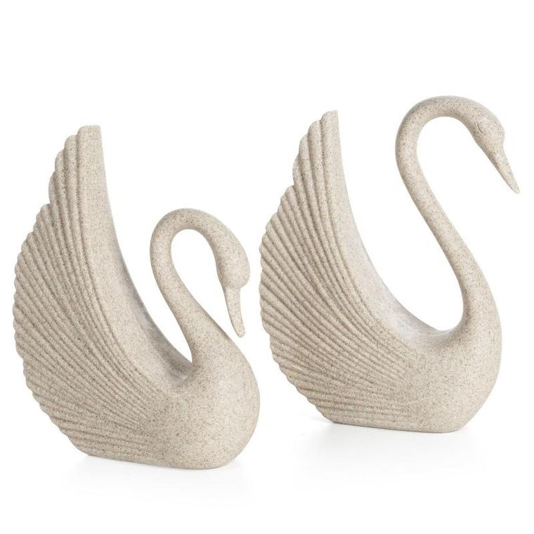 Eurofirany, figurka dekoracyjna Logan, 15-6-18 cm, beżowy