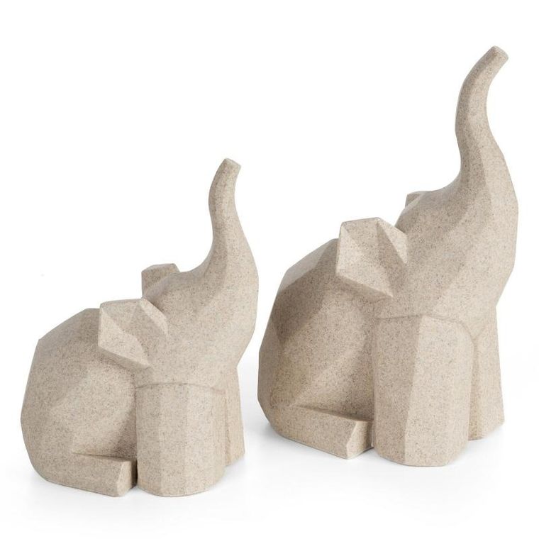 Eurofirany, figurka dekoracyjna Logan, 18-14-27 cm, beżowy