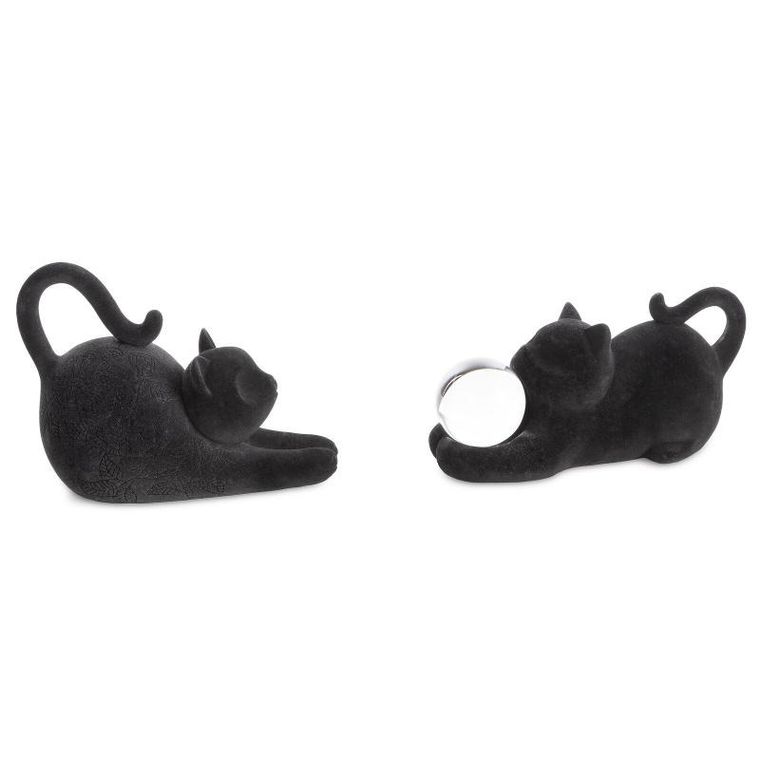 Eurofirany, figurka dekoracyjna Moly, 26-11-12 cm, czarny