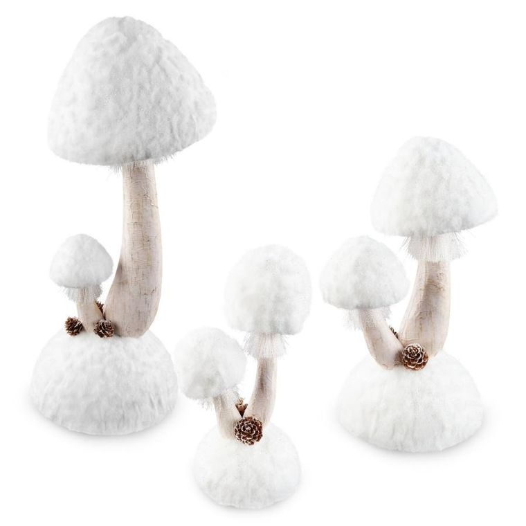 Eurofirany, figurka świąteczna, 19-16-31 cm, biały