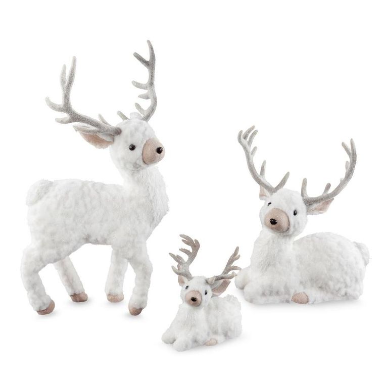 Eurofirany, figurka świąteczna, 27-17-35 cm, biały