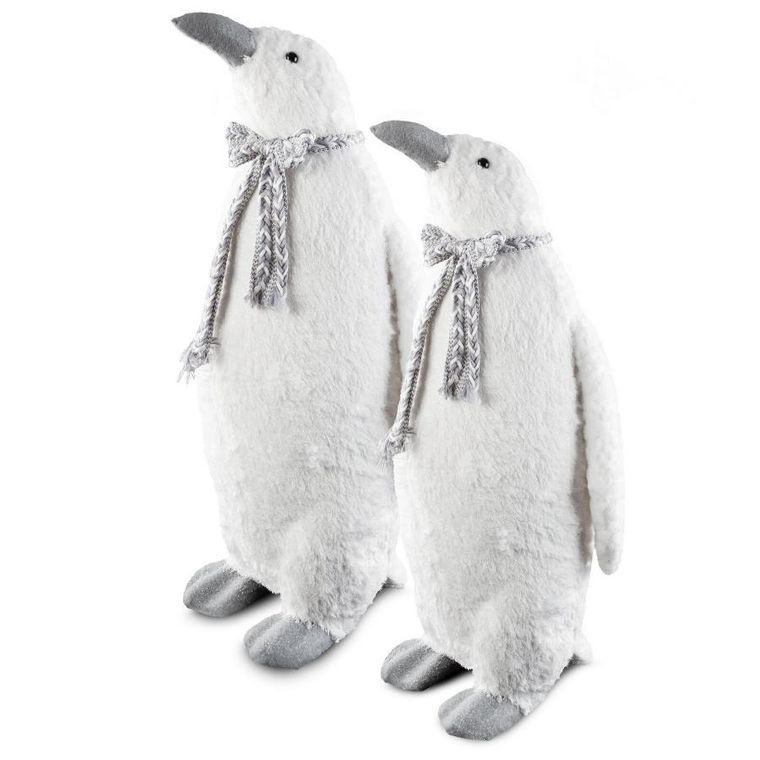 Eurofirany, figurka świąteczna, 34-33-71 cm, biały