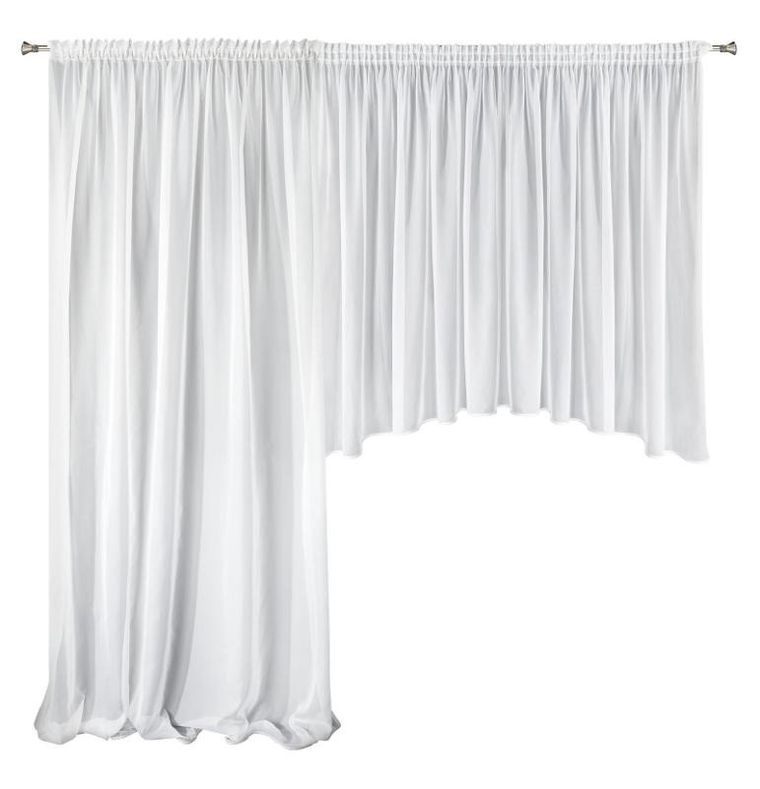 Eurofirany, firana gotowa, Aga, 400-145 cm, 200-245 cm, biały