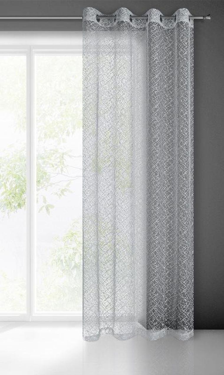 Eurofirany, firana gotowa, Amanda, 140-250 cm, szary