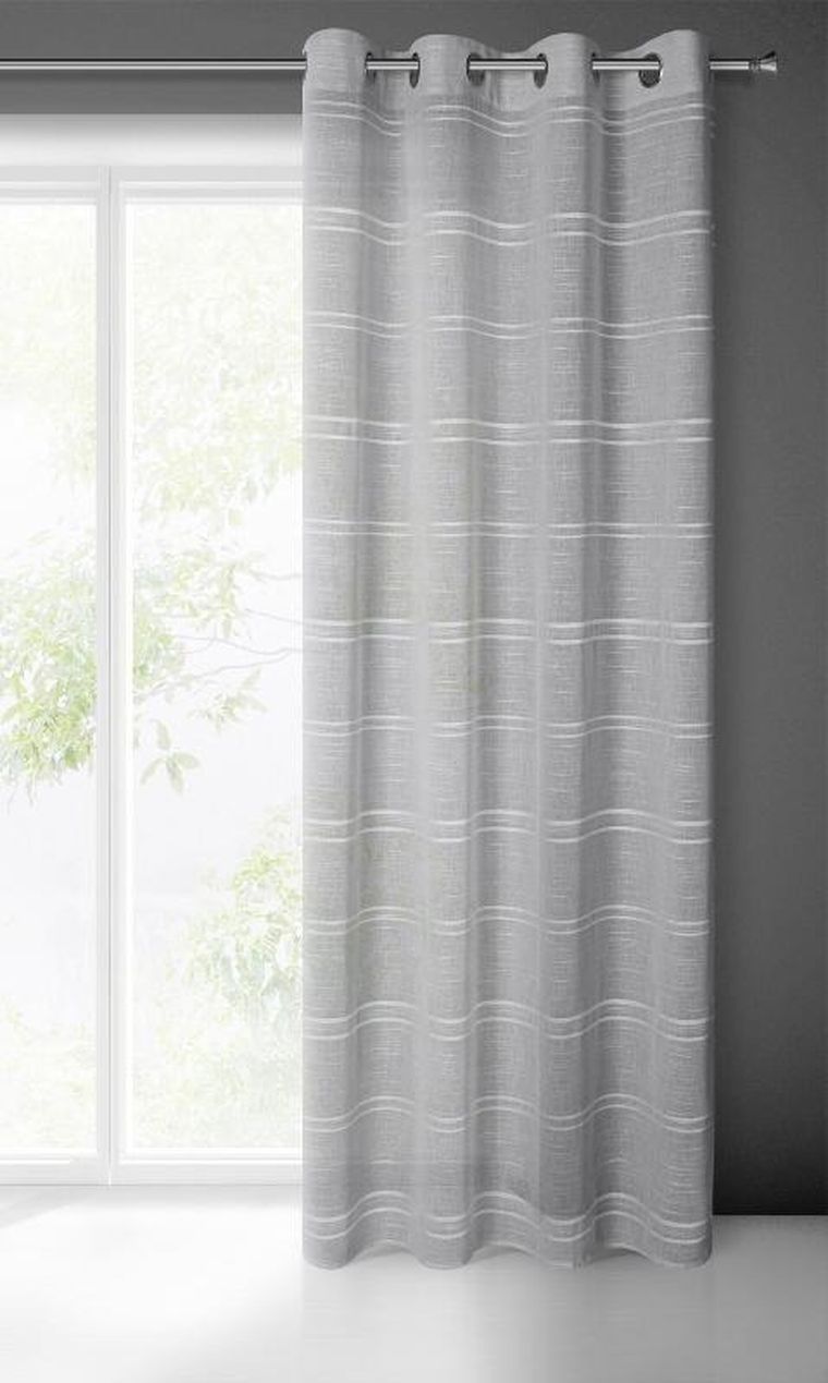 Eurofirany, firana gotowa, Arcadia, 140-250 cm, srebrny