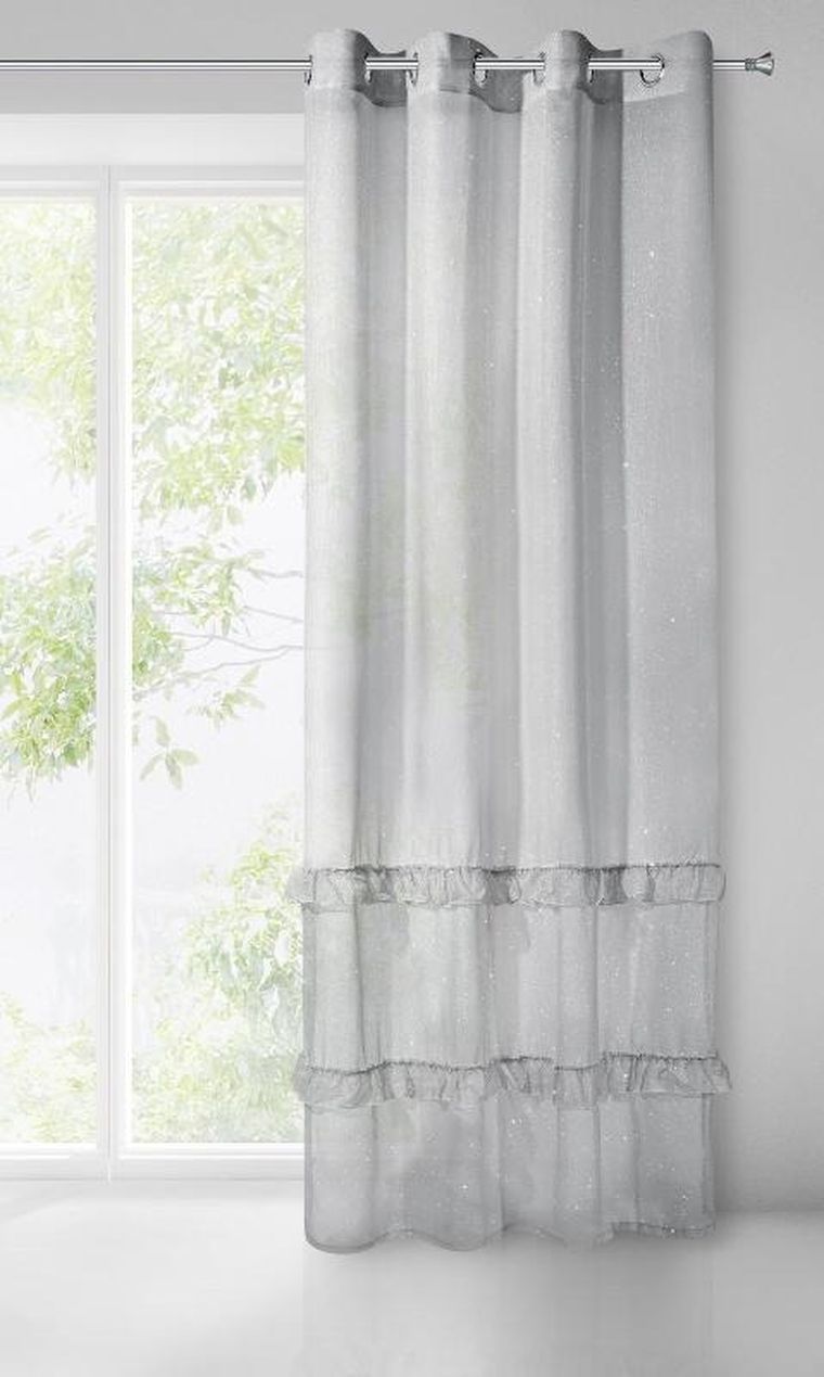 Eurofirany, firana gotowa, Ariana, 140-250 cm, szary