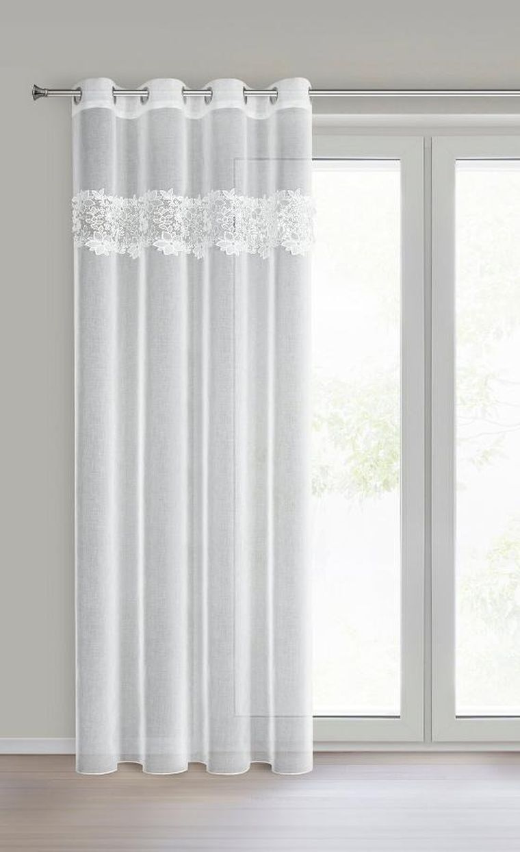Eurofirany, firana gotowa, Artemida, 140-250 cm, biały
