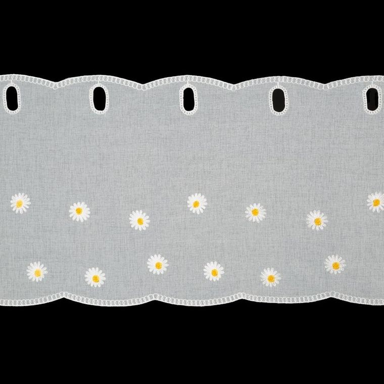 Eurofirany, firana gotowa, Bellis, na taśmie, 150-40 cm, biały