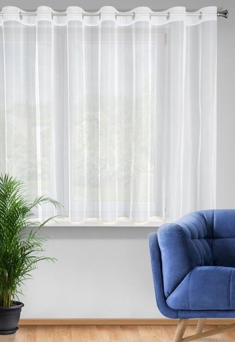 Eurofirany, firana gotowa, Cassie, 300-150 cm, biały