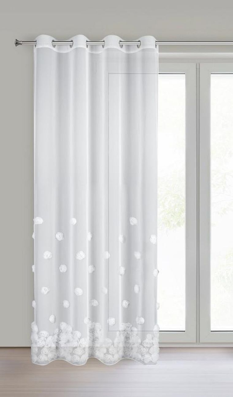 Eurofirany, firana gotowa, Diana, 2, 140-250 cm, biały