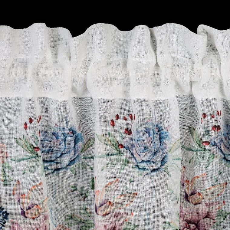 Eurofirany, firana gotowa, Dora, 150-30 cm, różowy