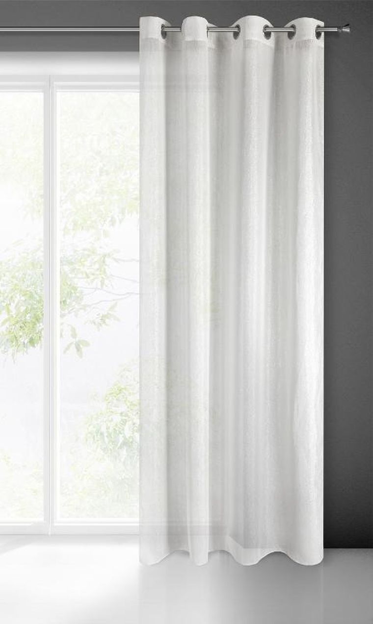 Eurofirany, firana gotowa, Elicia, 140-250 cm, biały