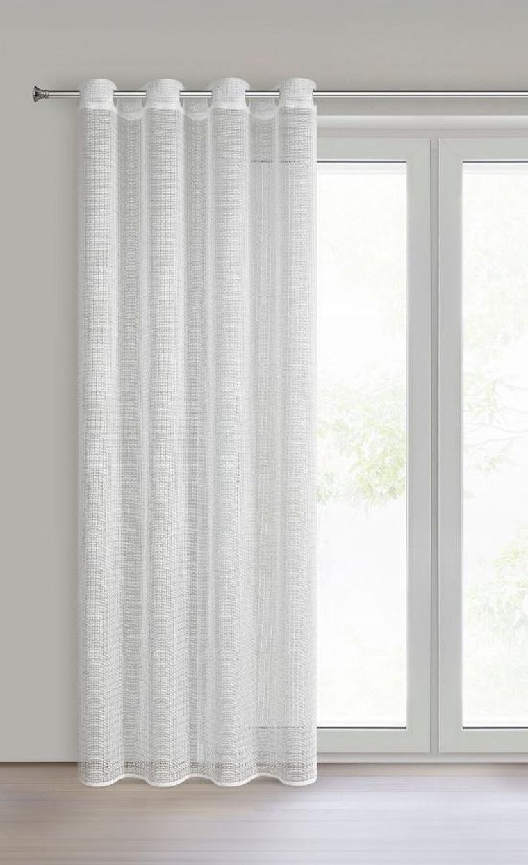 Eurofirany, firana gotowa, Elira, 140-250 cm, biały