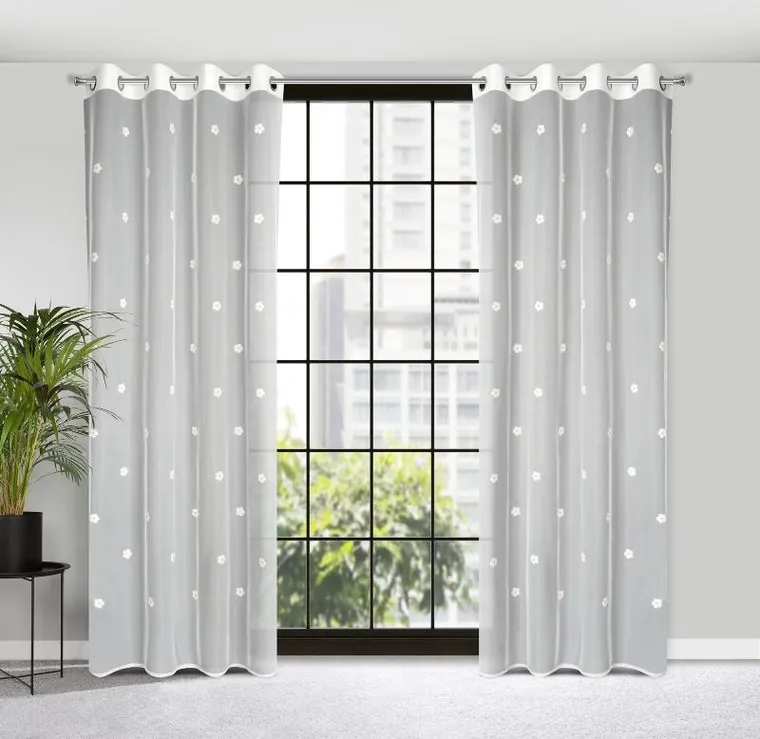 Eurofirany, firana gotowa, Elsa, 140-250 cm, biały