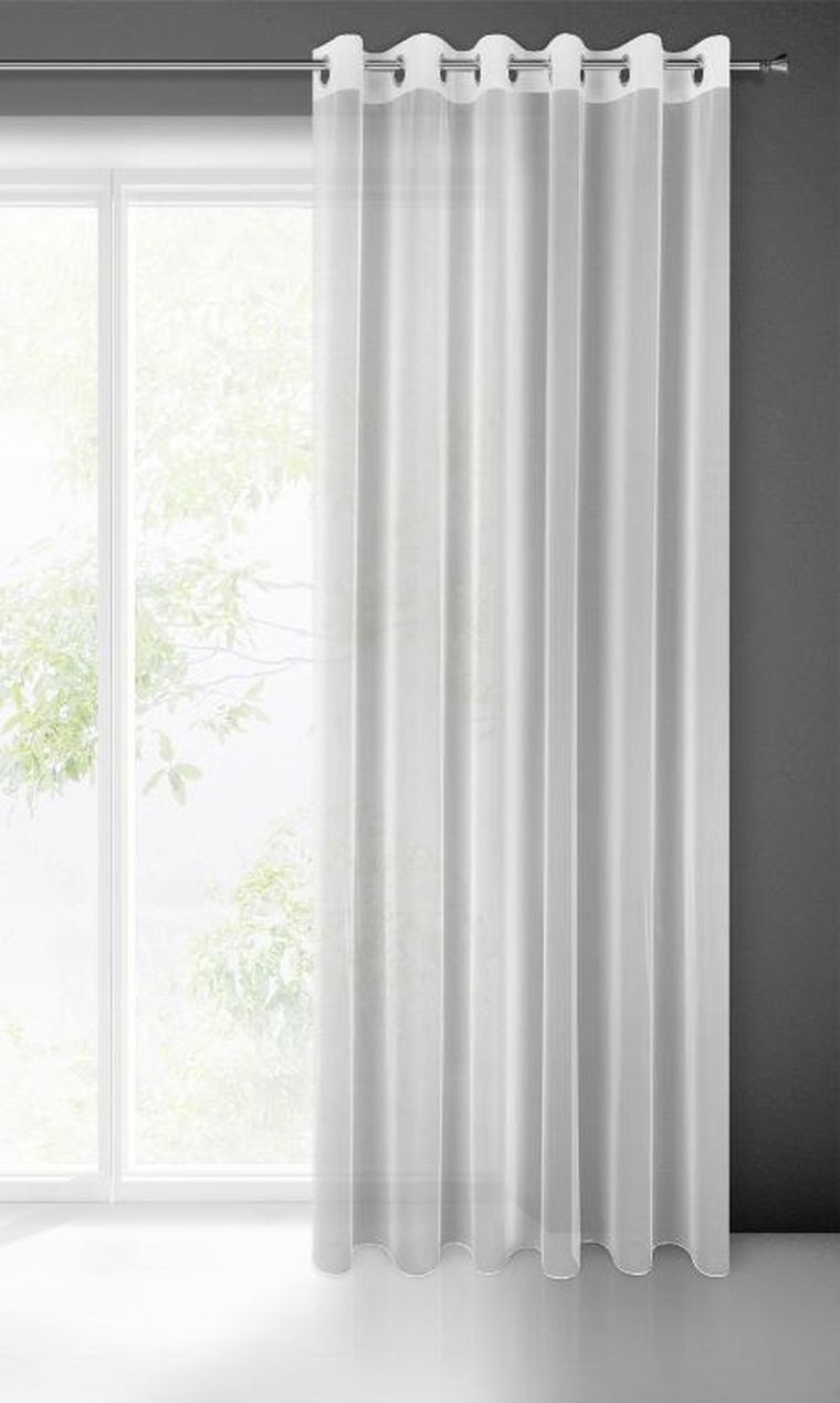 Eurofirany, firana gotowa, Esel, 140-250 cm, biały