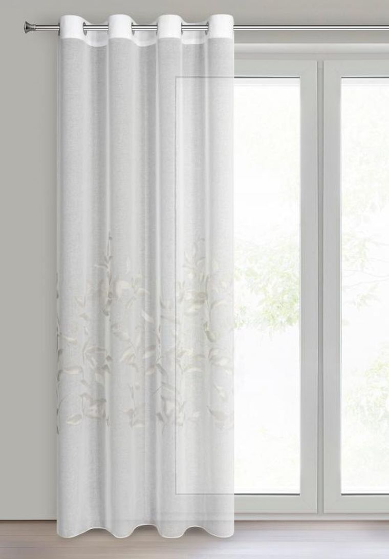 Eurofirany, firana gotowa, Estella, 140-250 cm, biały