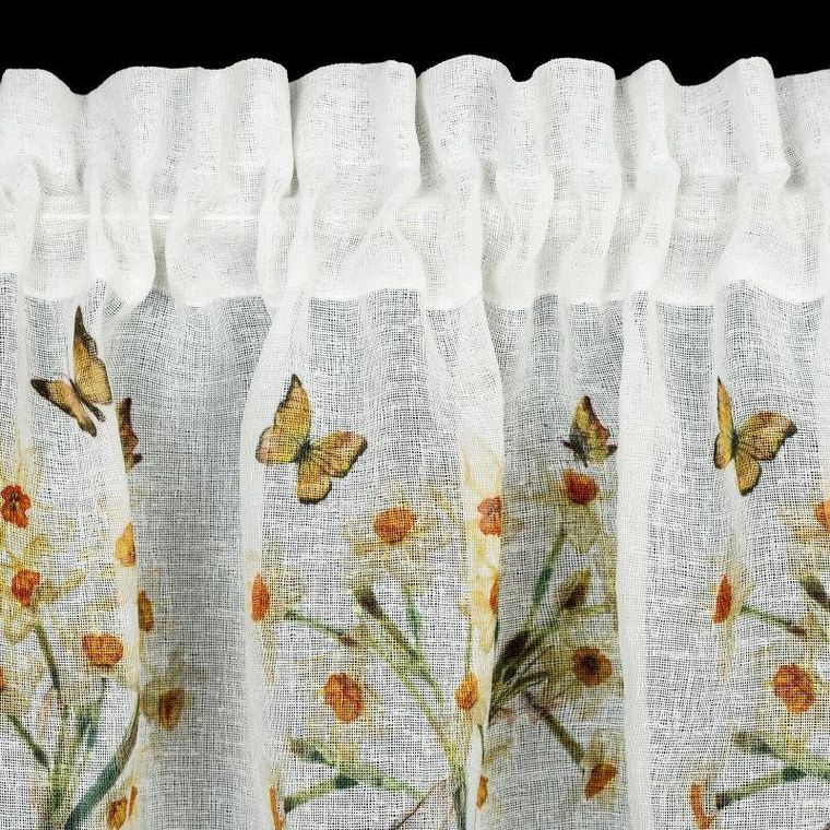 Eurofirany, firana gotowa, Flora, 150-30 cm, żółty