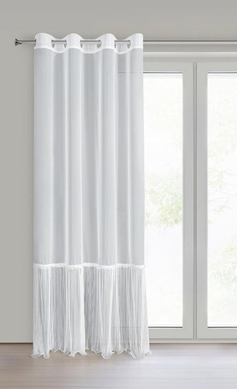 Eurofirany, firana gotowa, Hana, 140-250 cm, biały