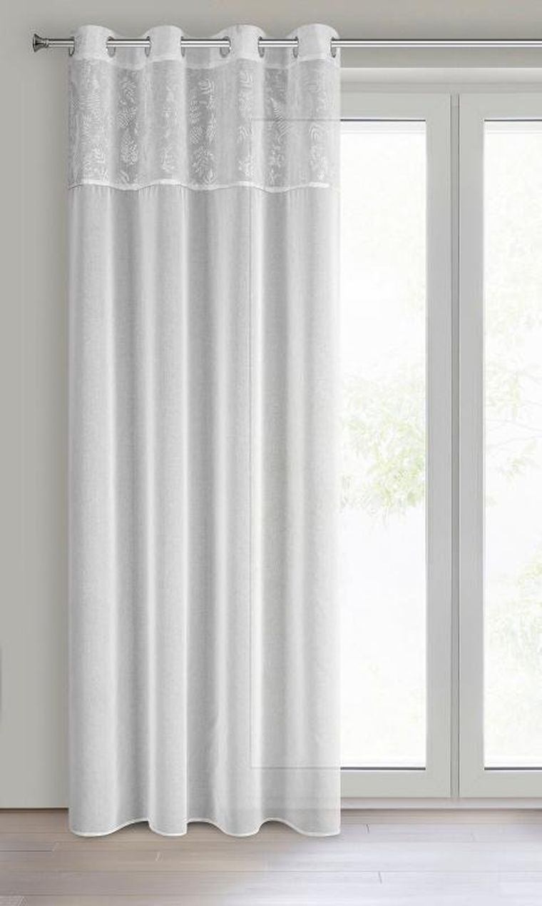 Eurofirany, firana gotowa Ilana, 140-250 cm, biały