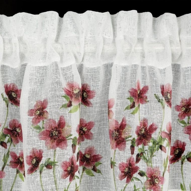 Eurofirany, firana gotowa, Isa, 150-30 cm, bordowy