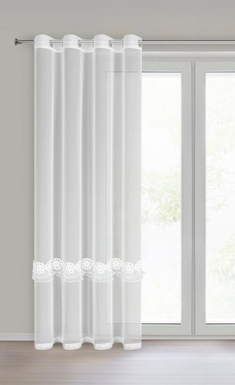 Eurofirany, firana gotowa, Isola, 140-250 cm, biały