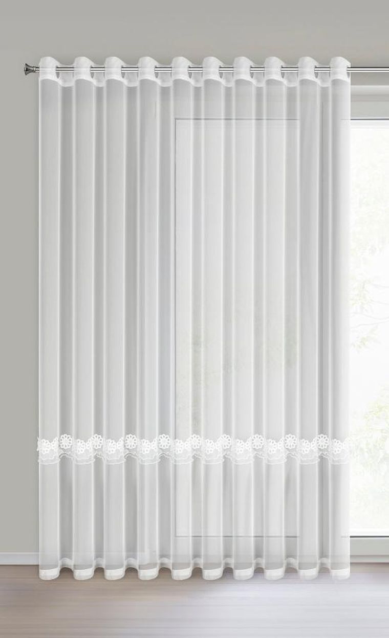 Eurofirany, firana gotowa, Isola, 350-250 cm, biały
