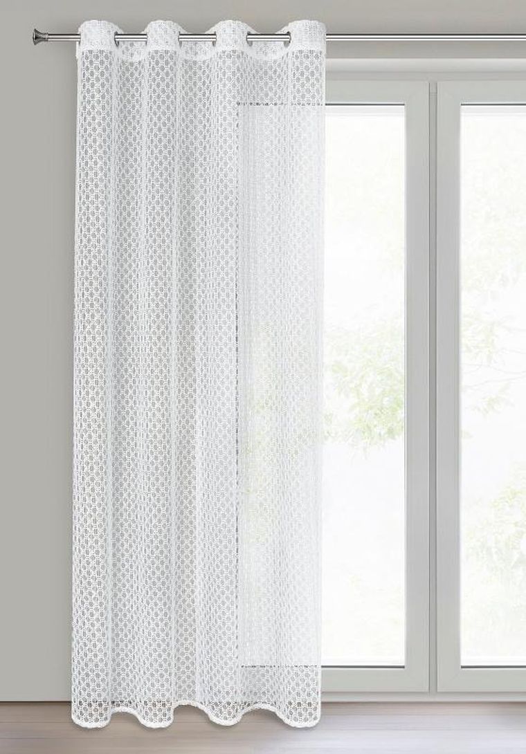 Eurofirany, firana gotowa, Iza, 140-250 cm, biały