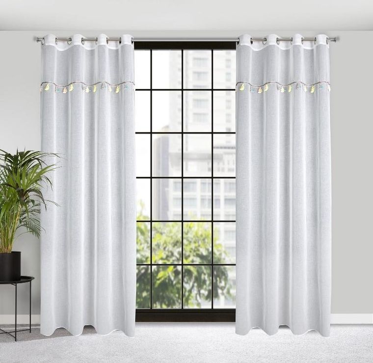 Eurofirany, firana gotowa, kids, 140-250 cm, biały