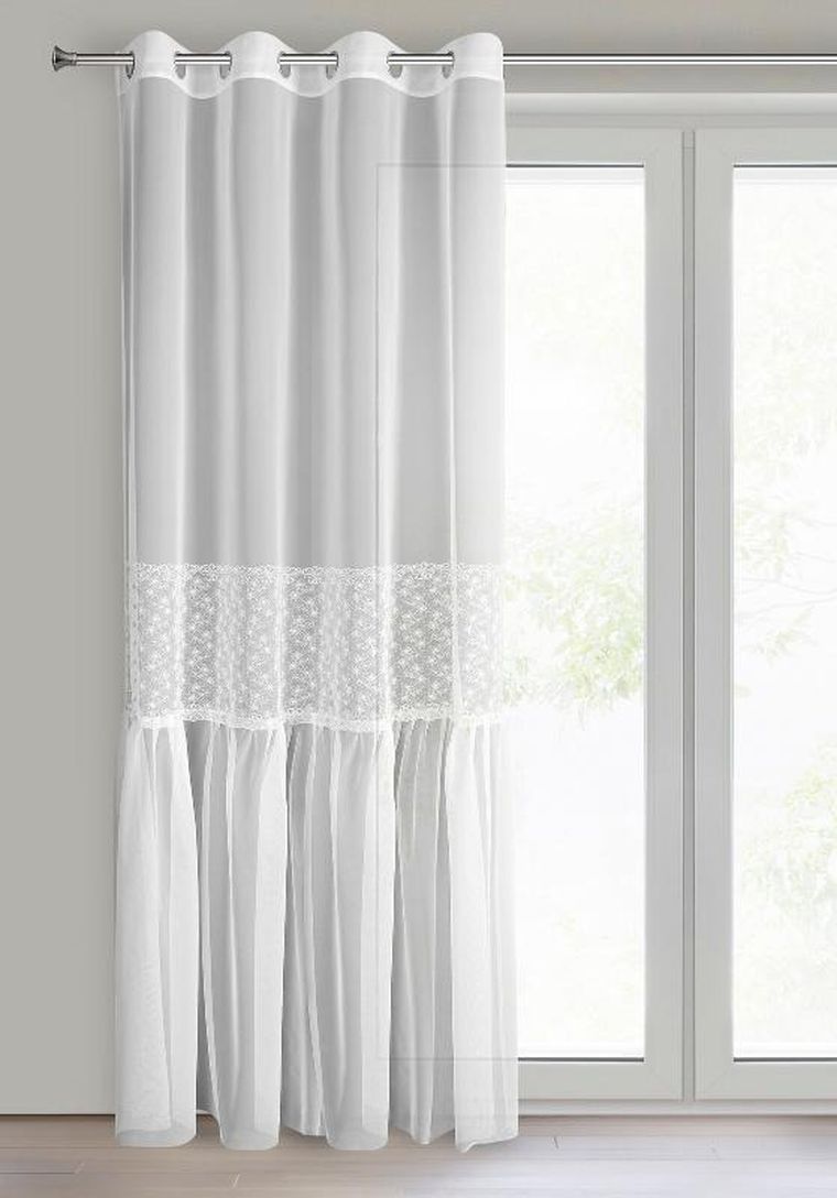 Eurofirany, firana gotowa, Lauri, 140-250 cm, biały