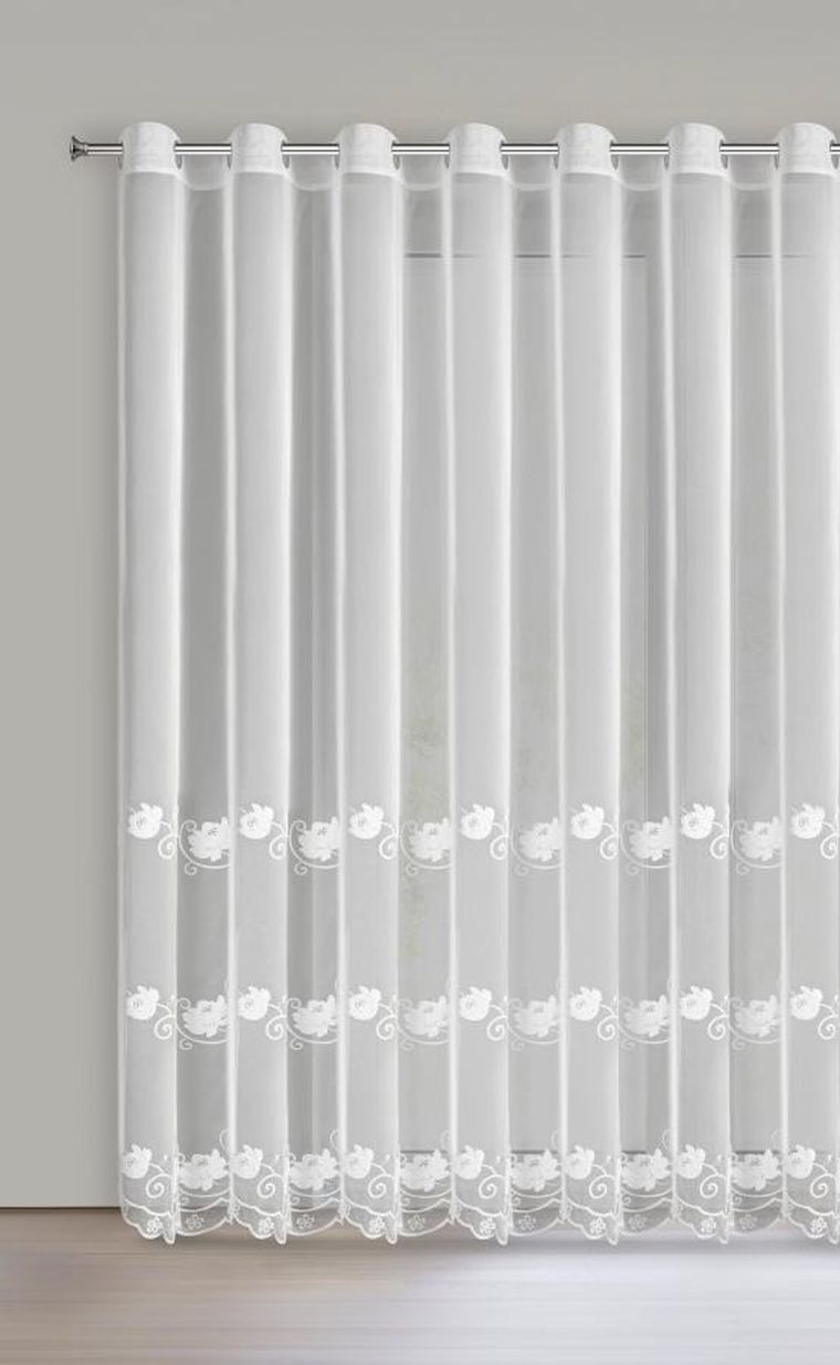 Eurofirany, firana gotowa, Leti, 350-260 cm, biały