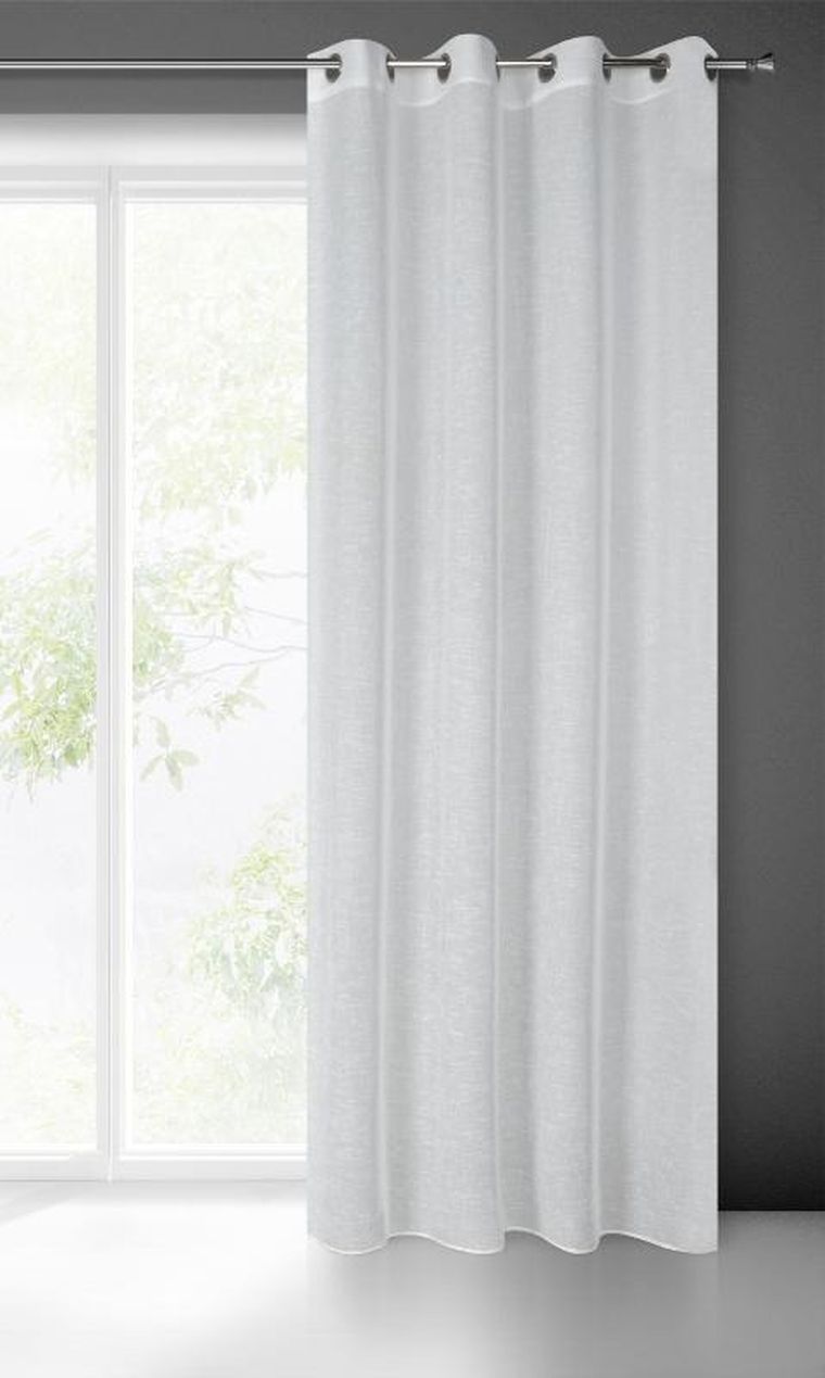 Eurofirany, firana gotowa lexy, 140-250 cm, biały