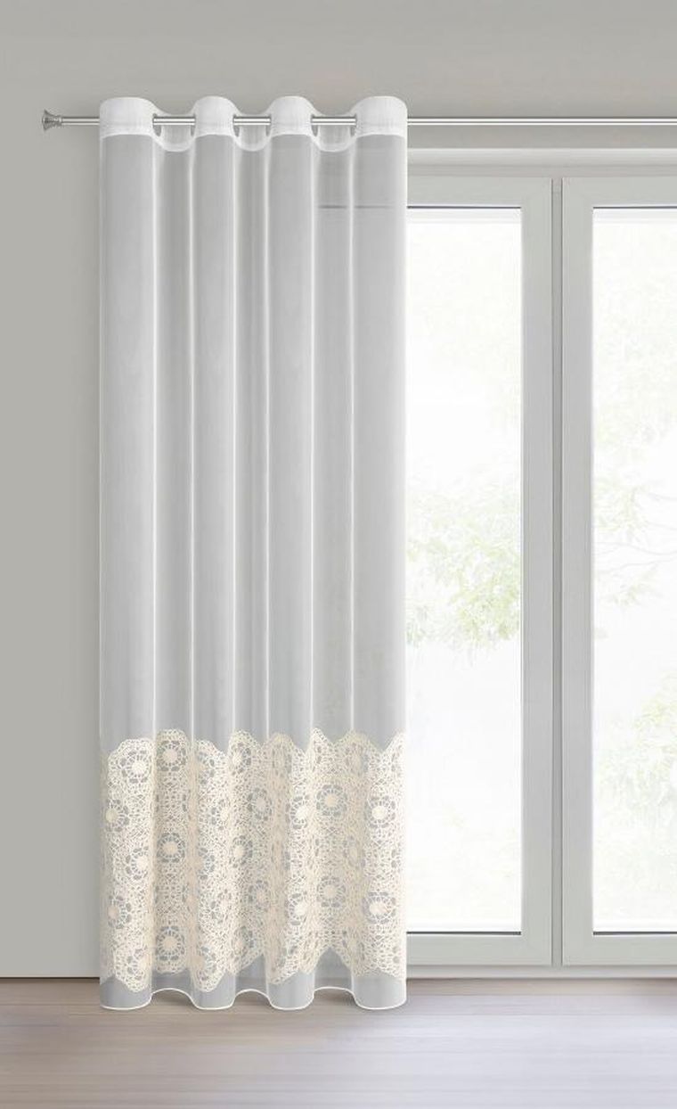 Eurofirany, firana gotowa, Liza, 140-250 cm, beżowy