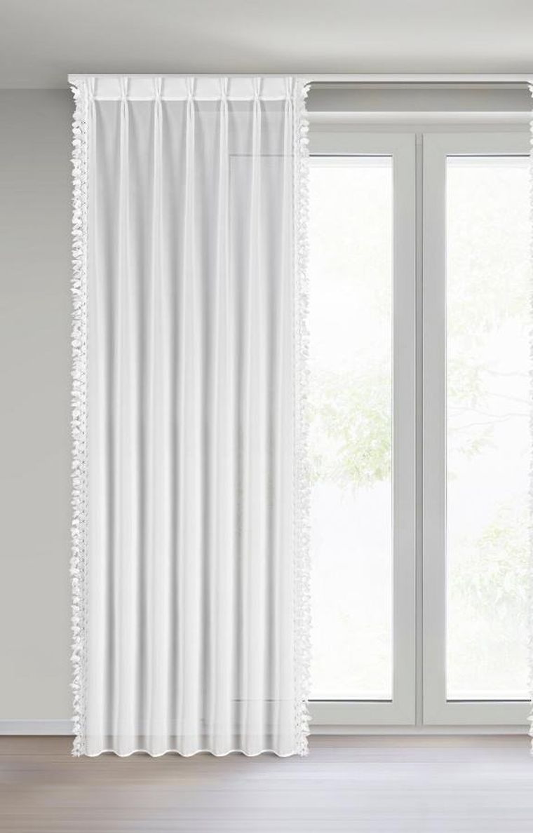 Eurofirany, firana gotowa, Loreta, 80-270 cm, biały