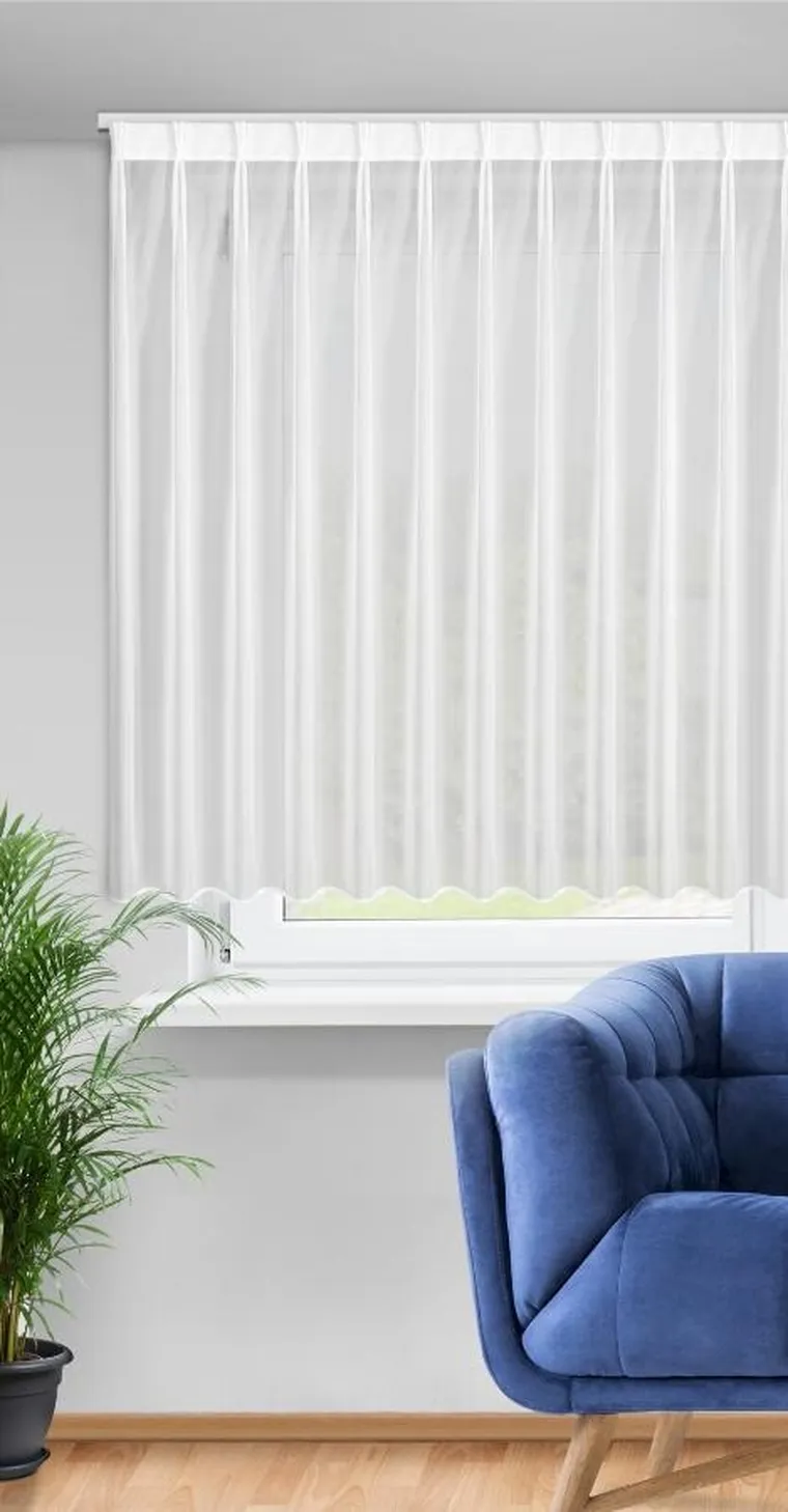 Eurofirany, firana gotowa Lucy, 400-170 cm, biały