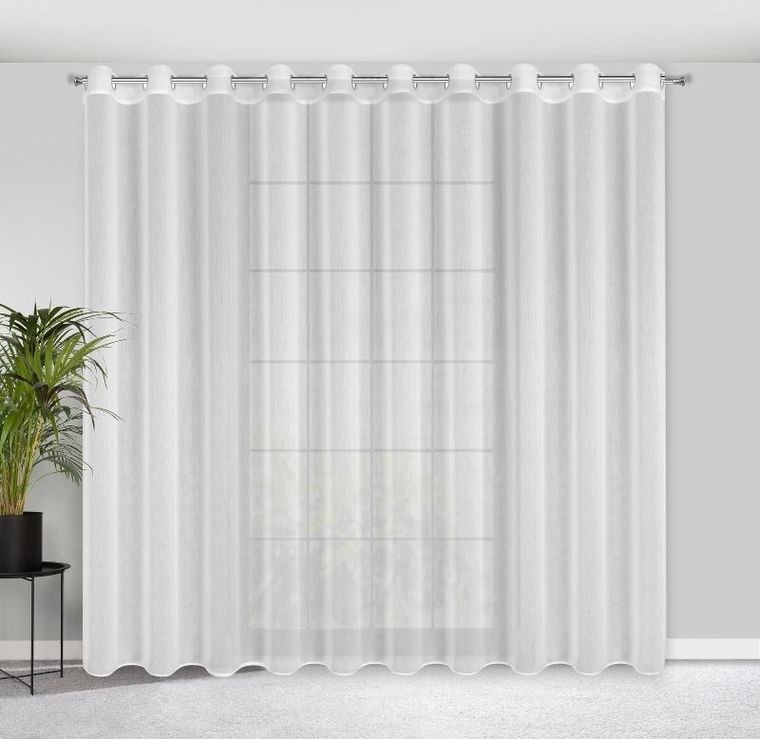 Eurofirany, firana gotowa, Luna, 300-250 cm, biały