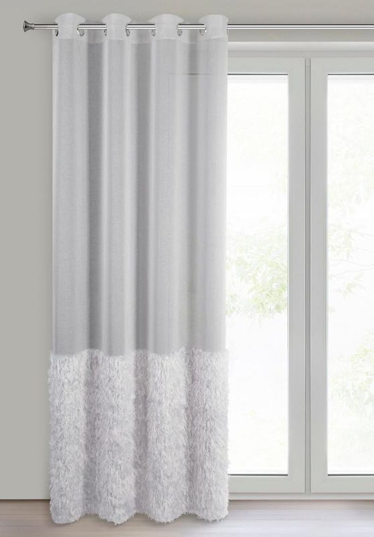 Eurofirany, firana gotowa Margaret2, 140-250 cm, srebrny