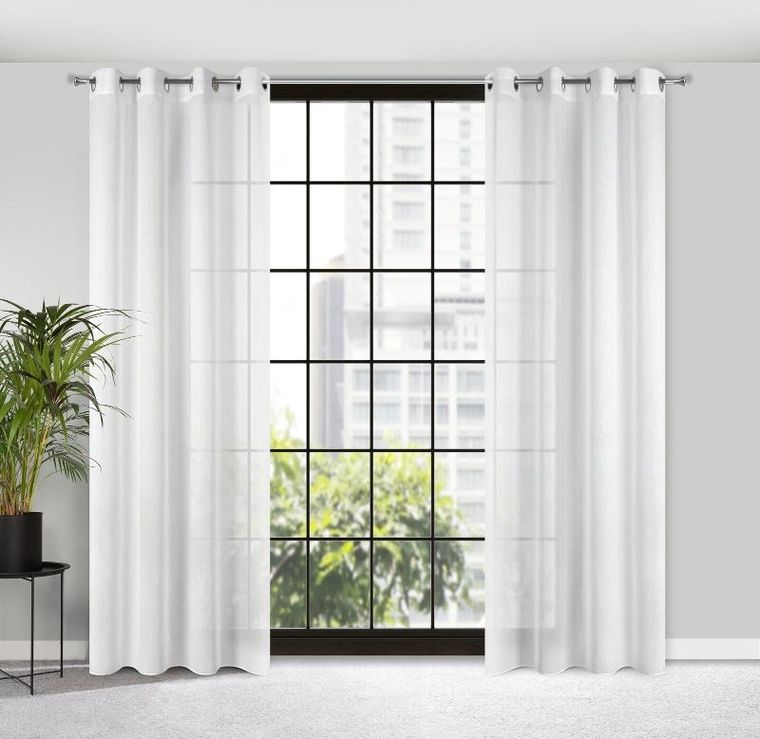 Eurofirany, firana gotowa, Margo, 140-250 cm, biały