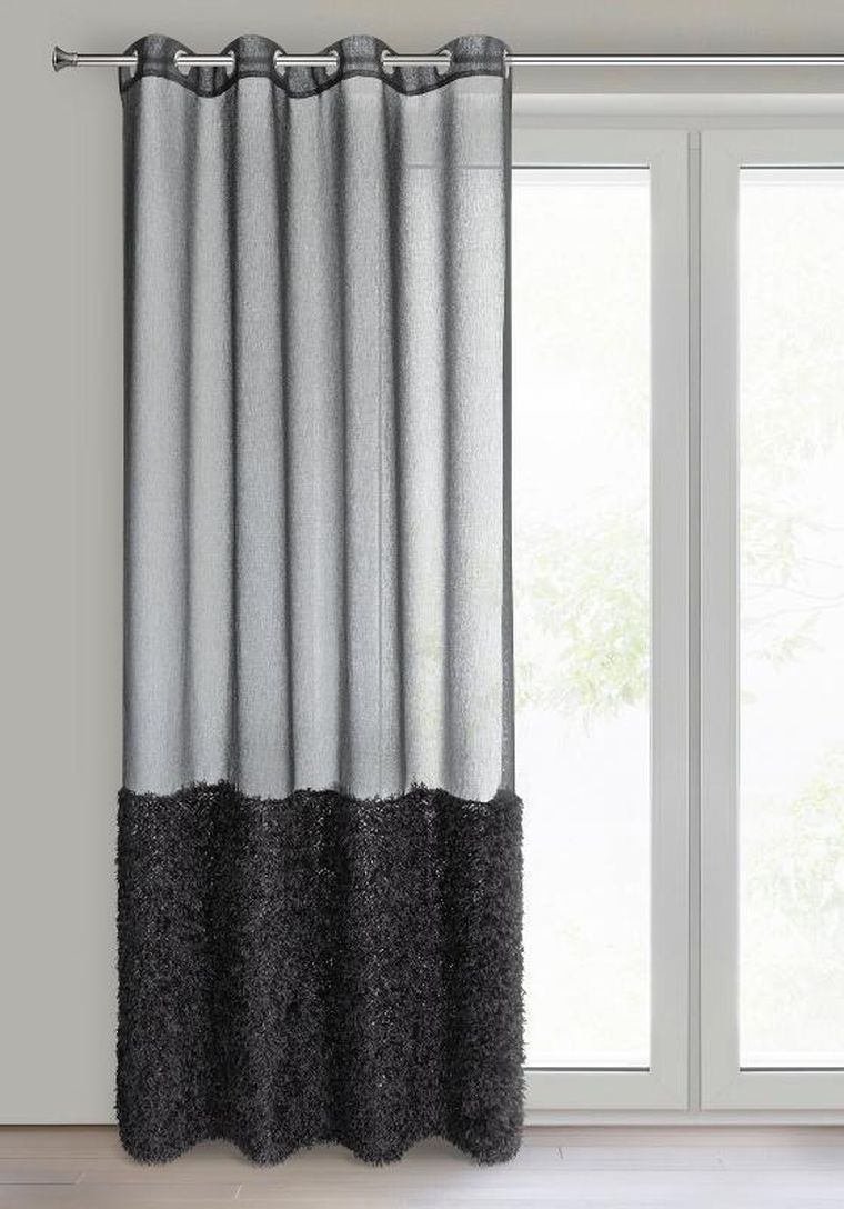 Eurofirany, firana gotowa, Marion, 140-250 cm, czarny