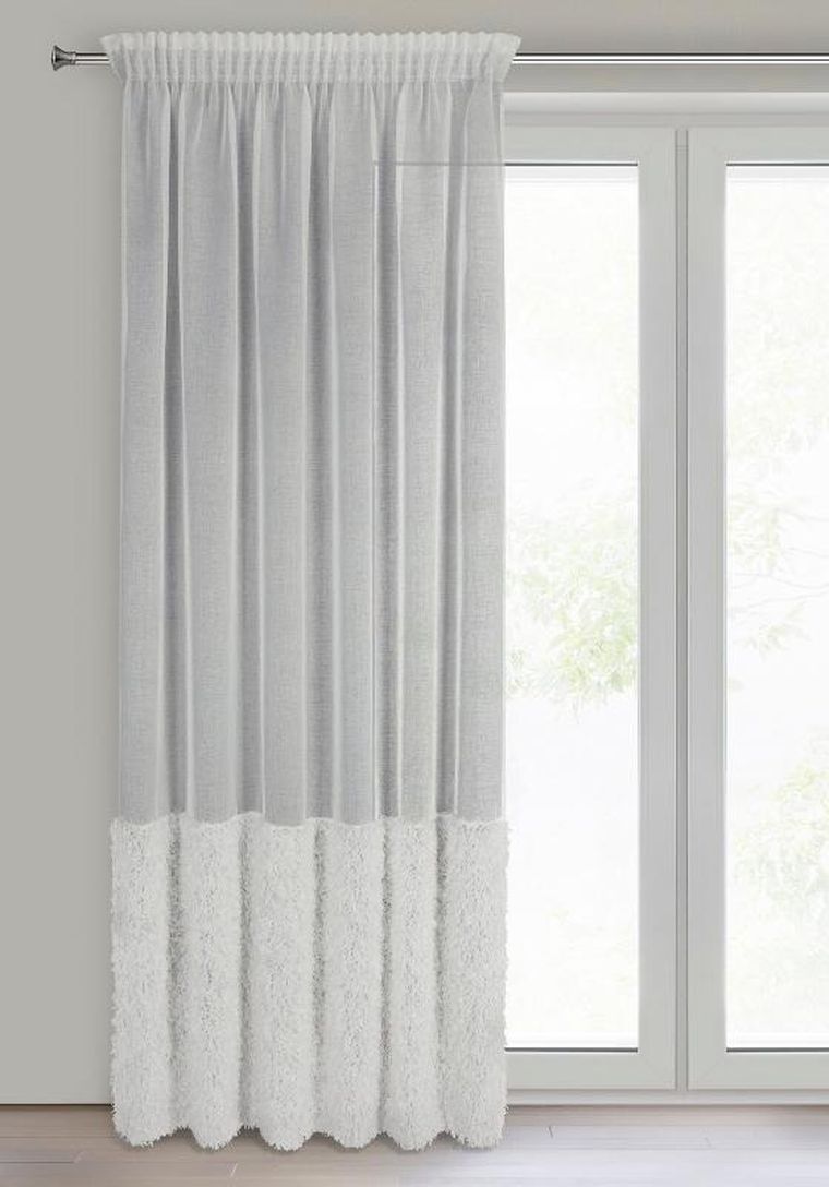 Eurofirany, firana gotowa, Marion, na taśmie, 140-270 cm, biały