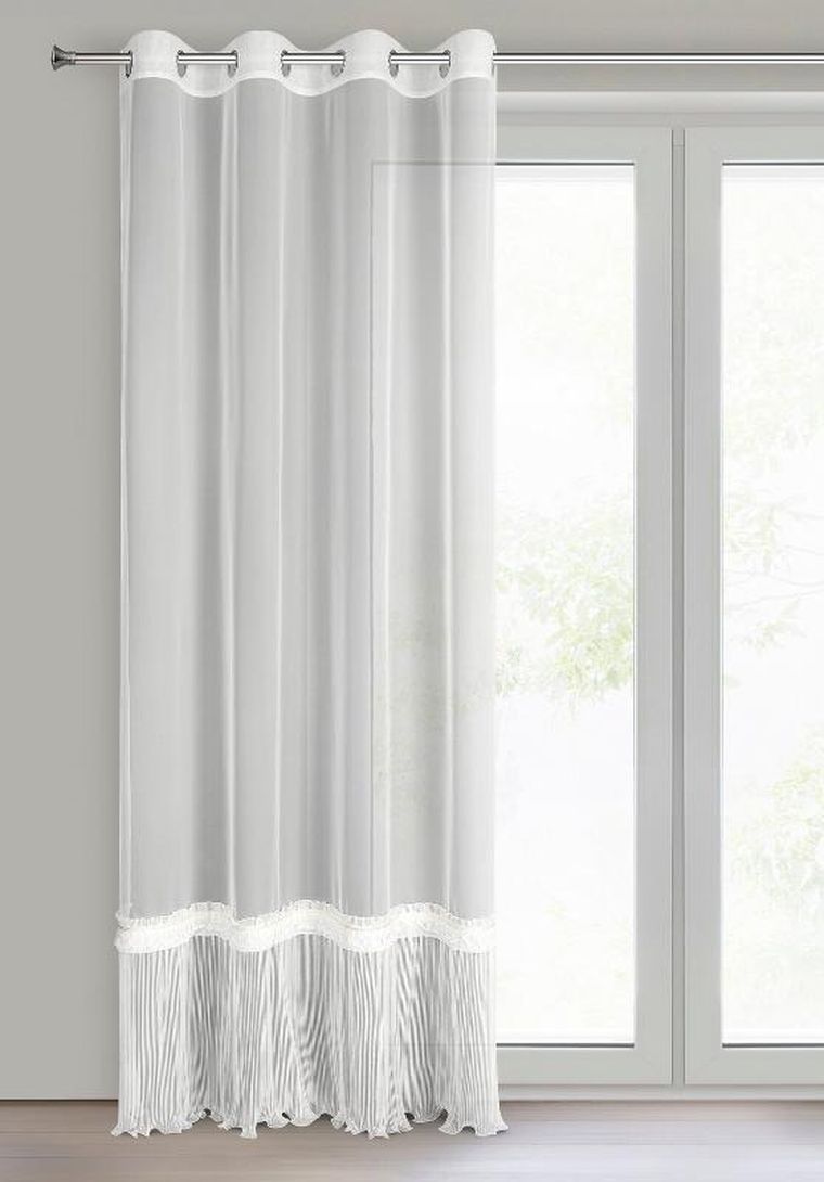 Eurofirany, firana gotowa, Megan, 140-250 cm, biały