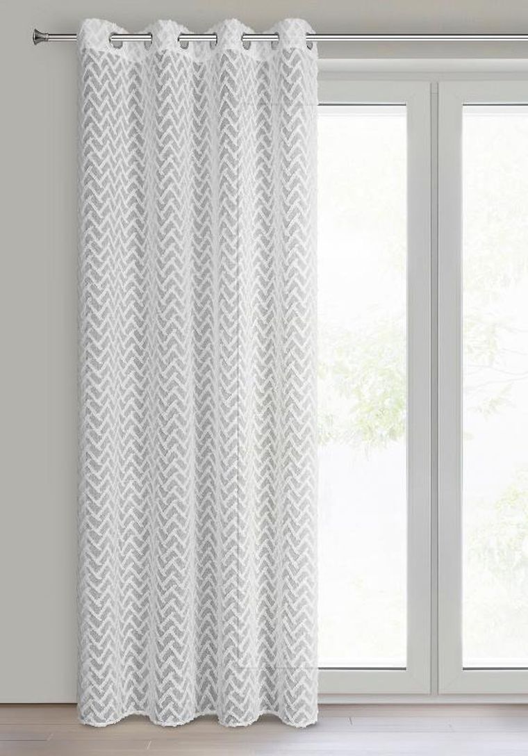 Eurofirany, firana gotowa, Meli, 140-250 cm, biały