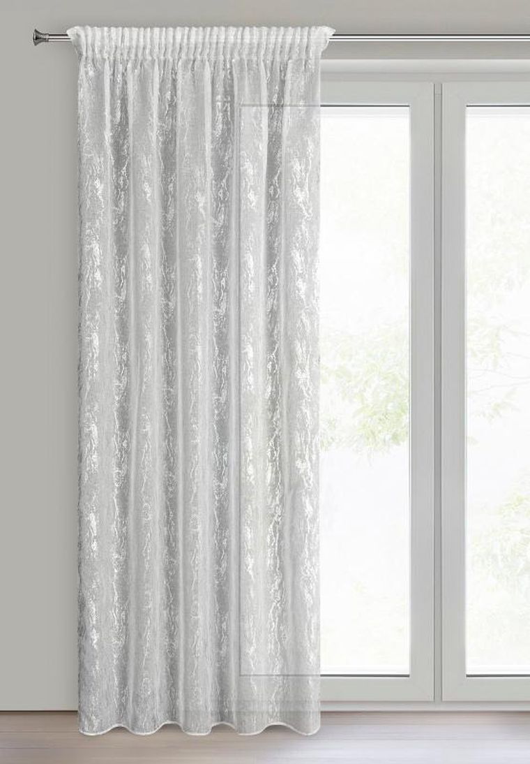 Eurofirany, firana gotowa, Mia, na taśmie, 140-270 cm, biały