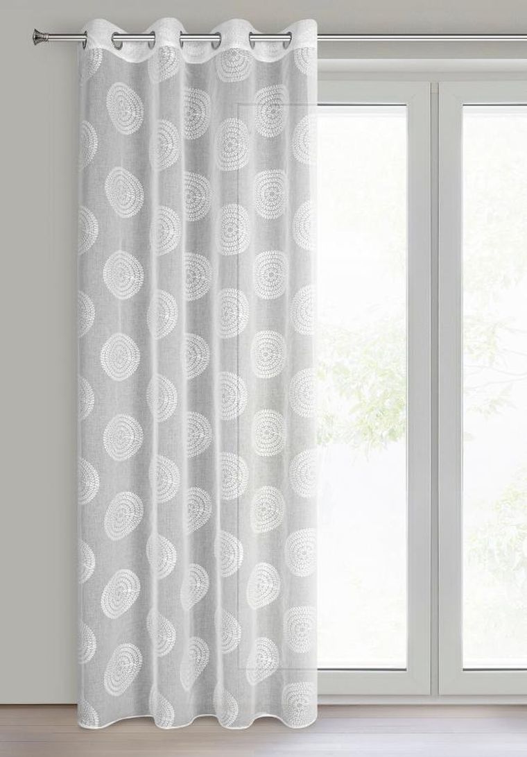 Eurofirany, firana gotowa, Milagros, 140-250 cm, biały