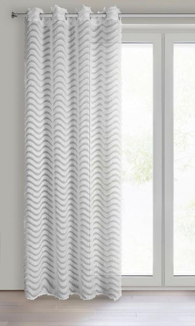 Eurofirany, firana gotowa, Misti, 140-250 cm, biały