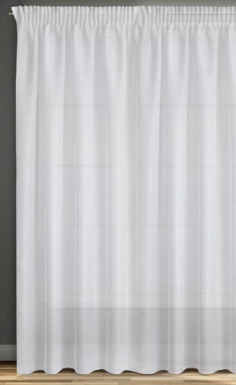 Eurofirany, firana gotowa na taśmie, Adel, 350-250 cm, biały