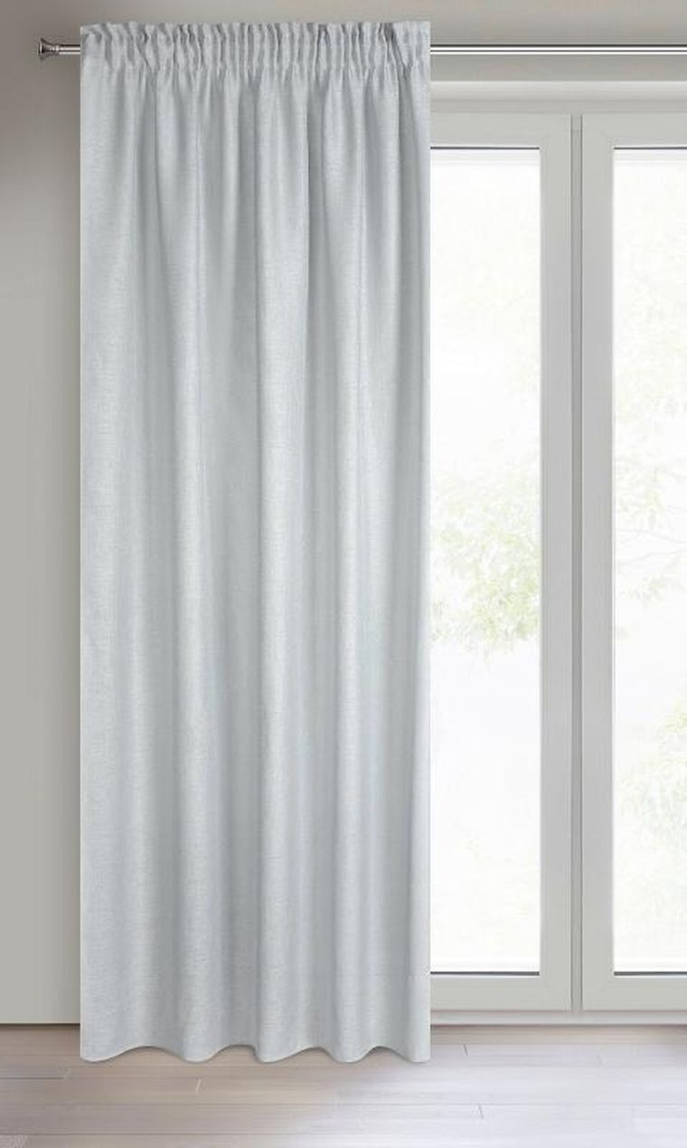 Eurofirany, firana gotowa na taśmie, Celine, 140-270 cm, srebrny