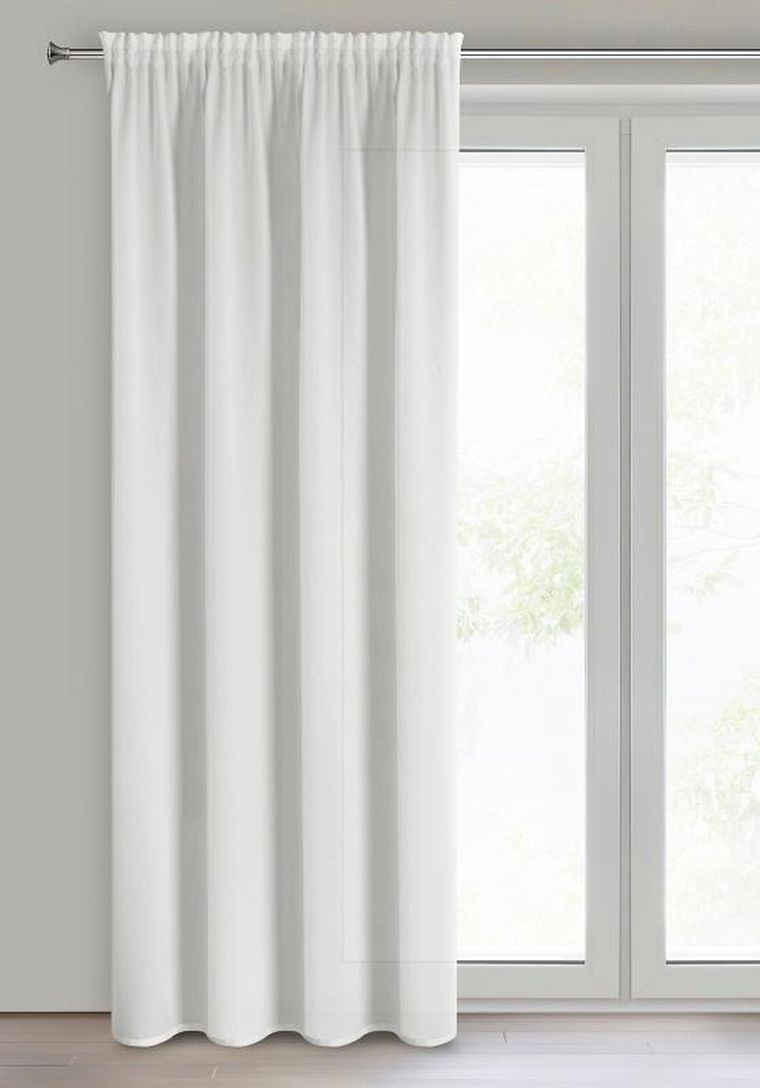 Eurofirany, firana gotowa na taśmie, Rossi, 135-270 cm, biały